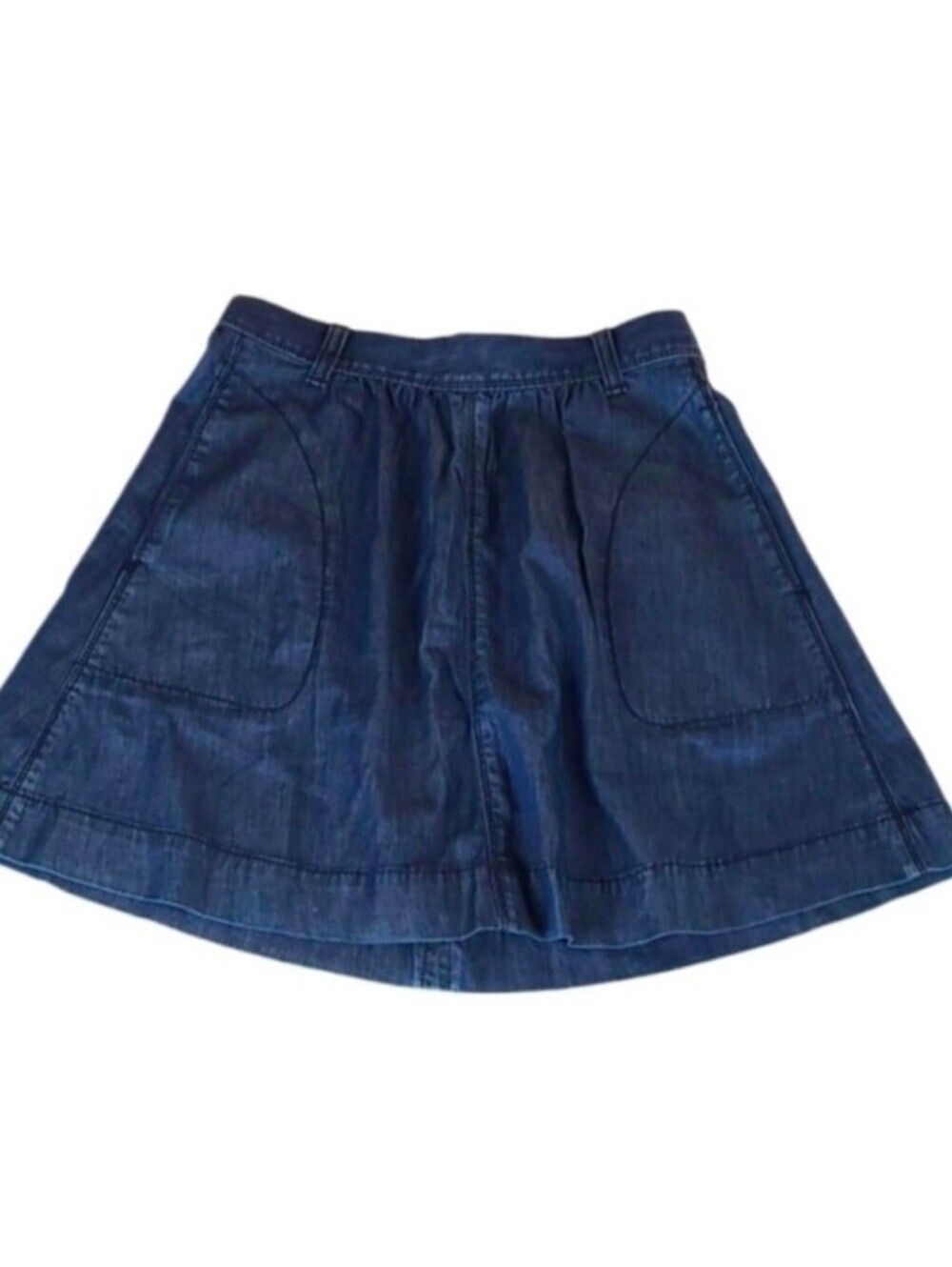 GAP Denim Soft Jean Skirt with Pockets in Blue, Size 25/0